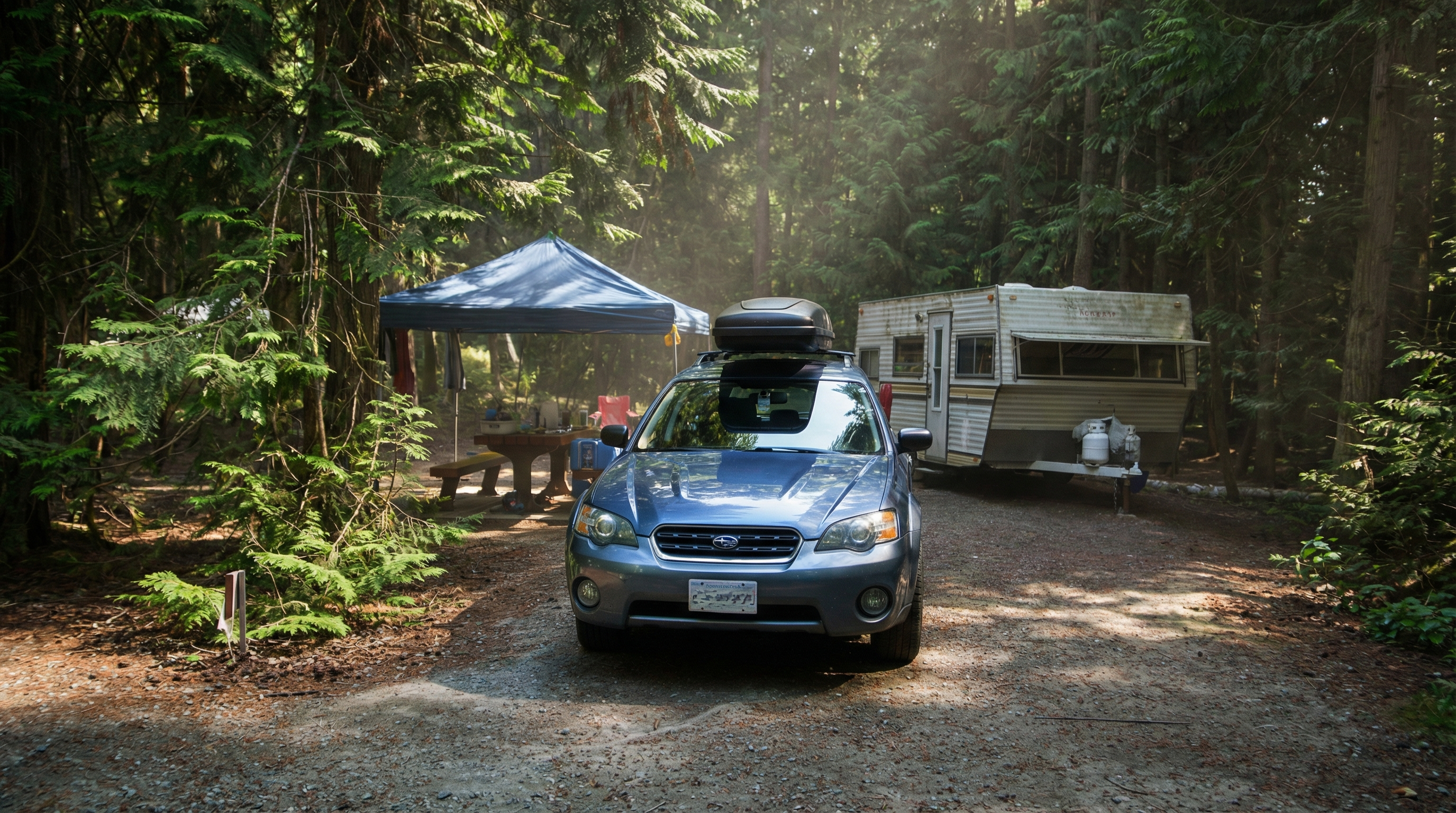 Herald Provincial Park near Salmon Arm BC RV camping with forest and lake access