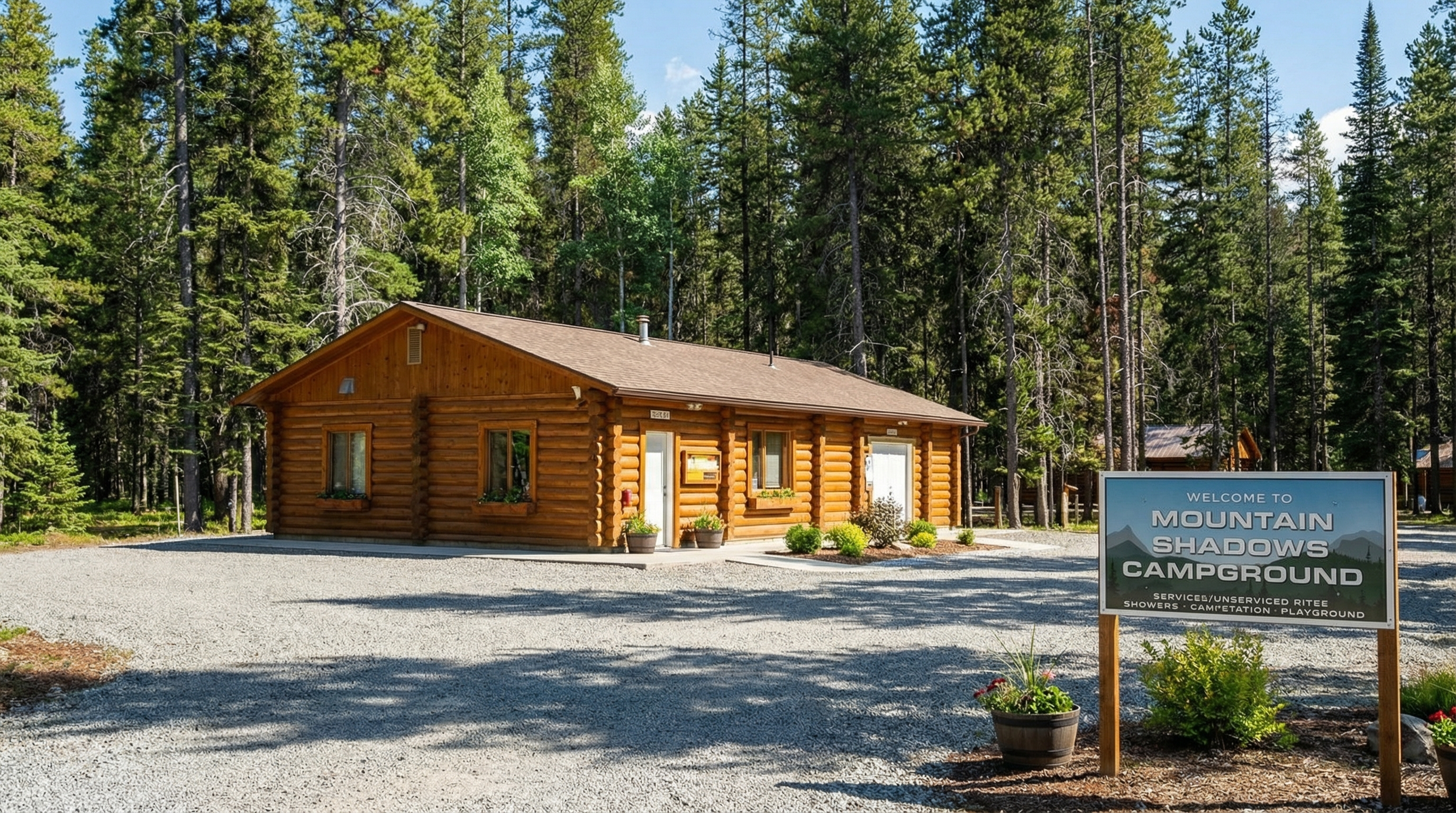 Mountain Shadows Campground Sparwood BC RV camping with mountain views