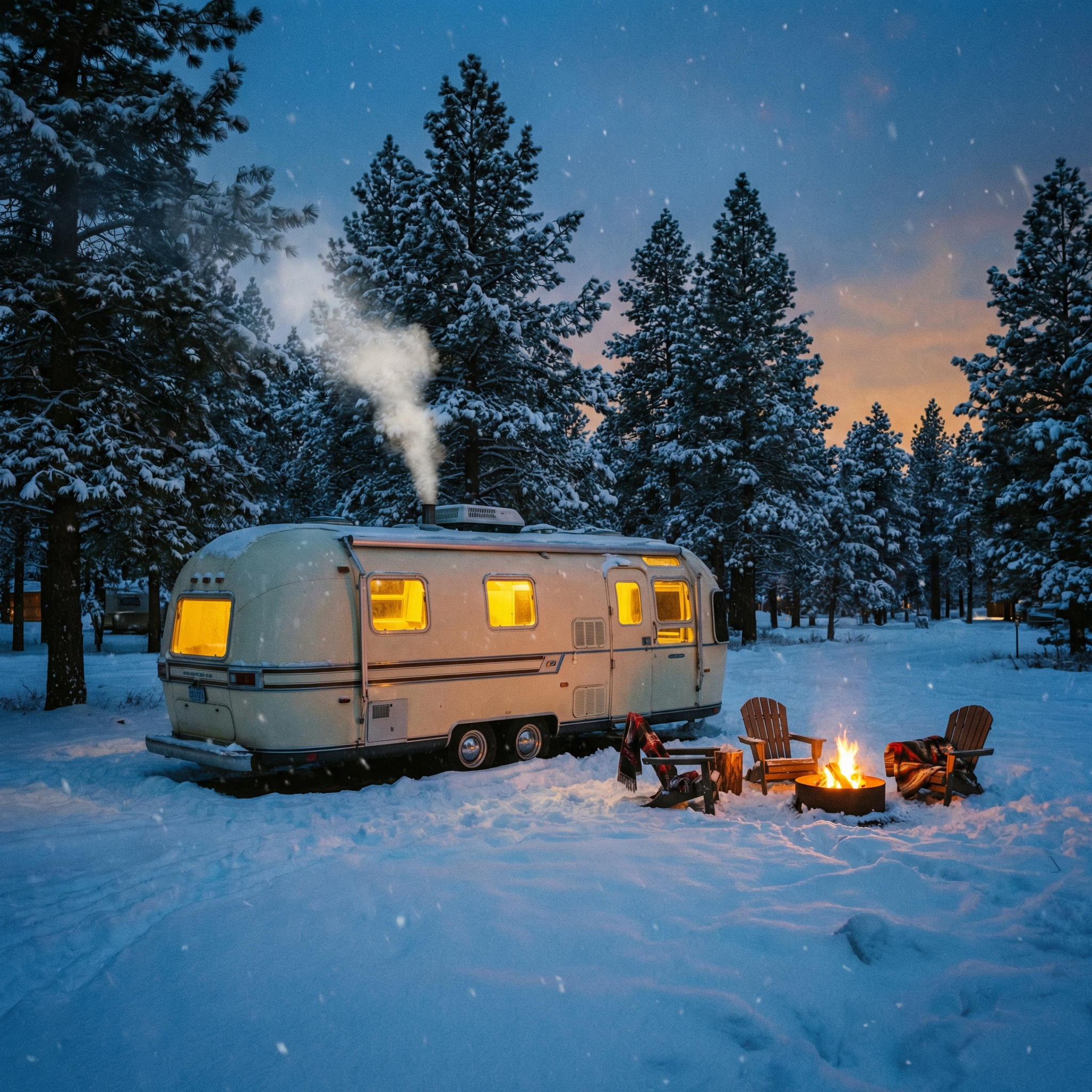RV in cold conditions where propane usage increases