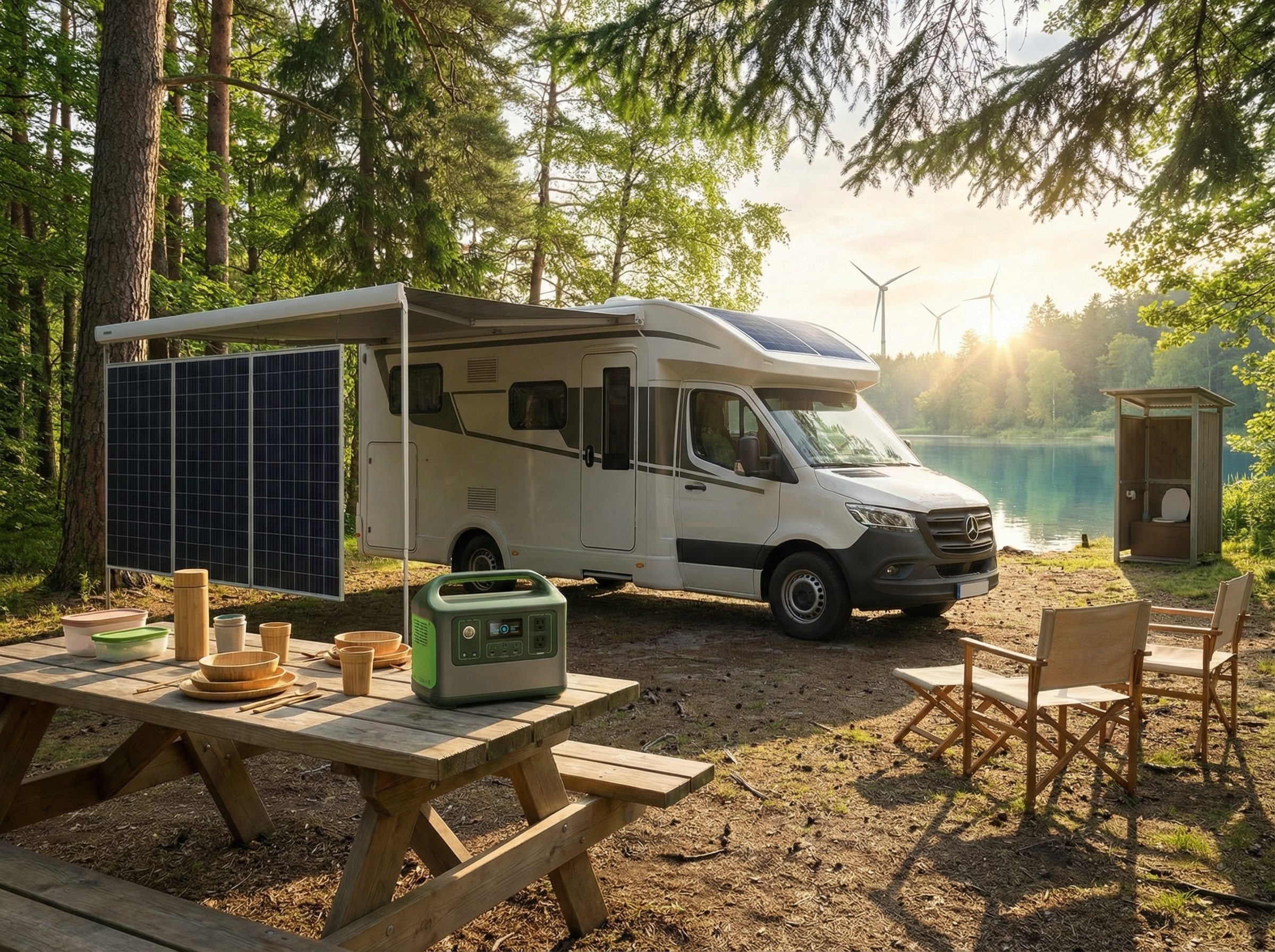 Solar and water-saving RV accessories