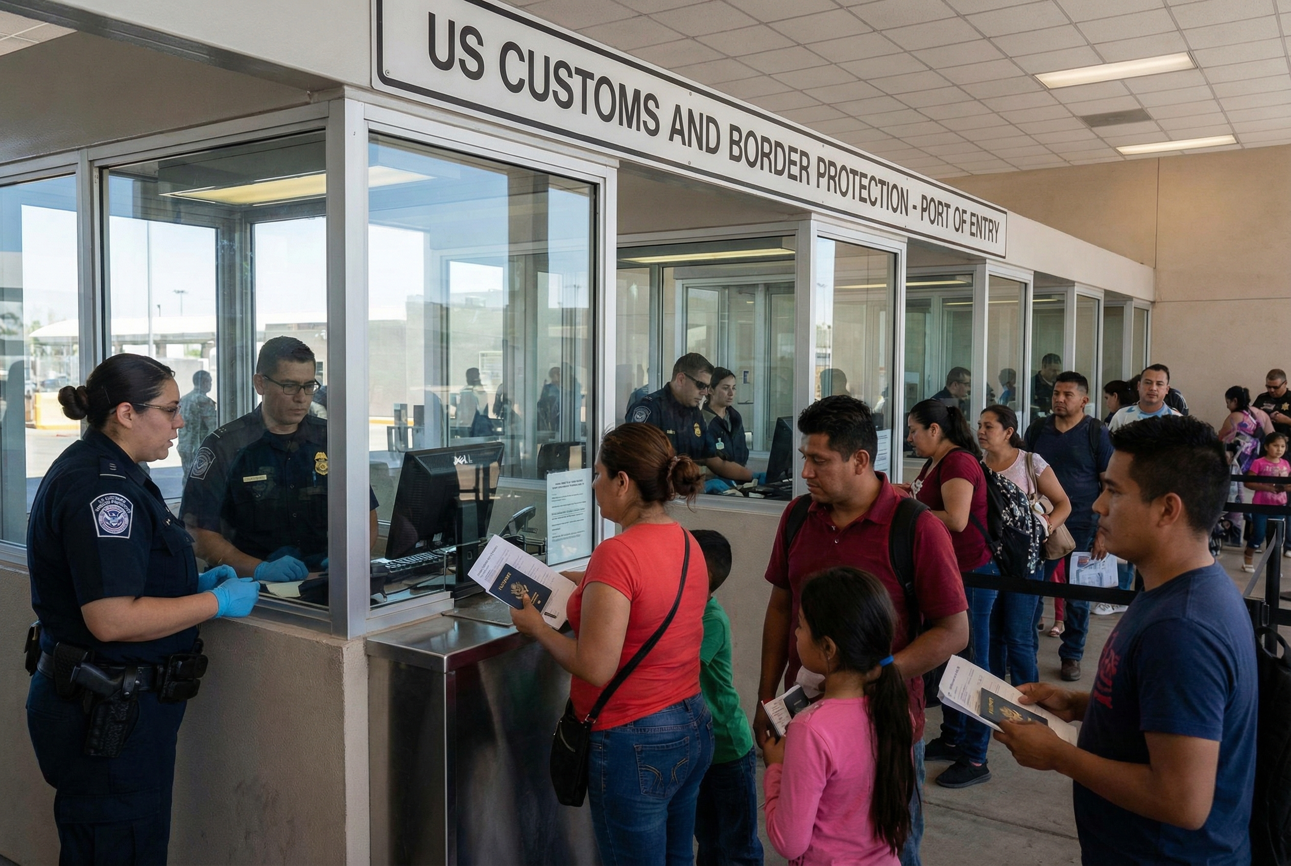 Organized travel documents for crossing into Mexico with an RV