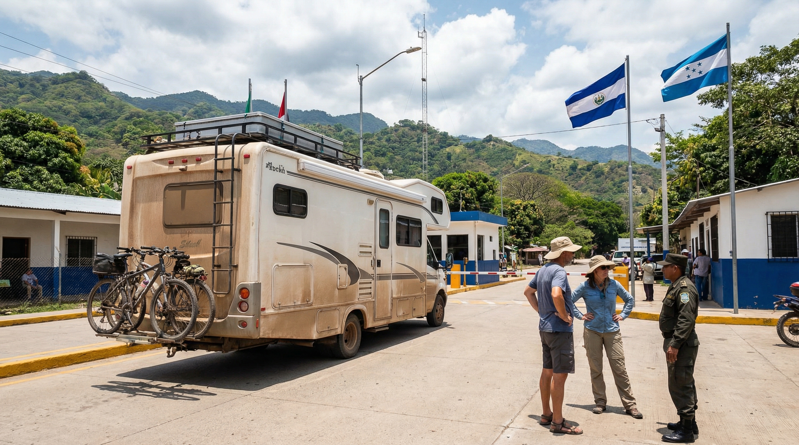 El Salvador to Honduras RV border crossing guide at El Amatillo