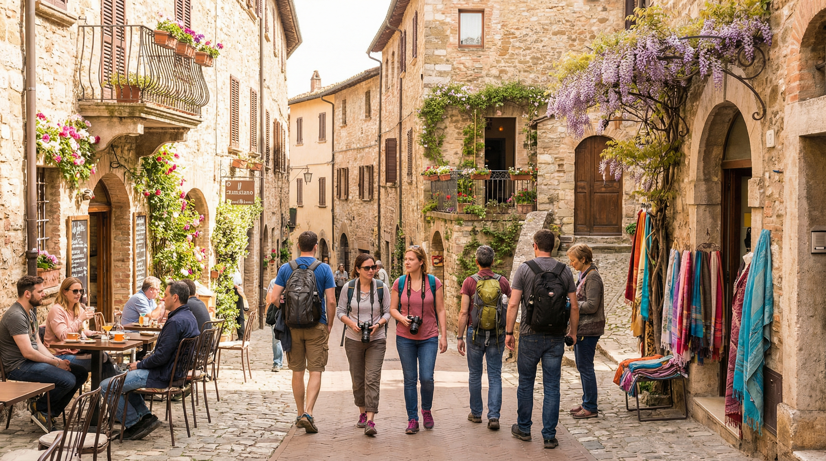 Unique spring break destination travel scene with culture and exploration