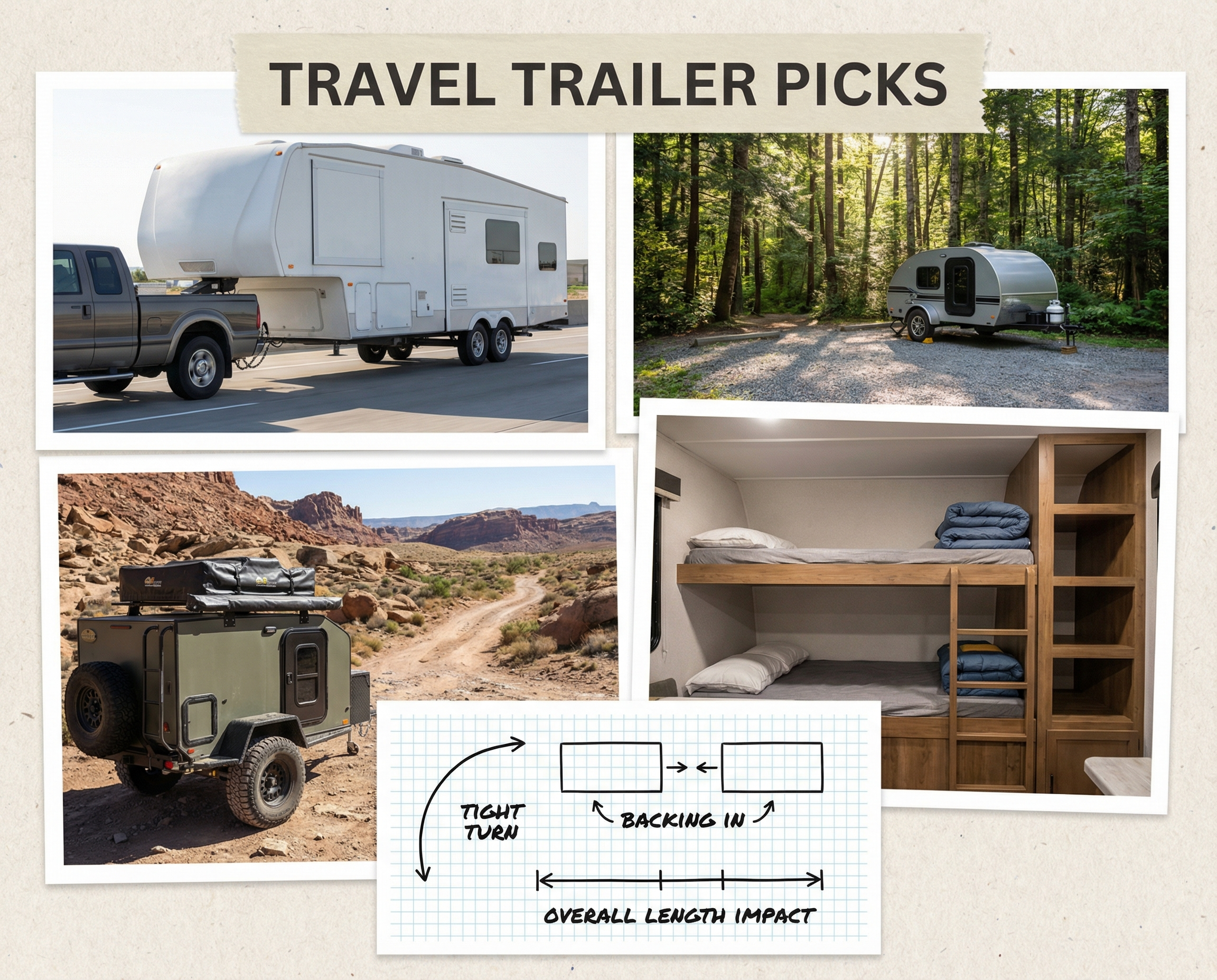 Collage image titled Travel Trailer Picks