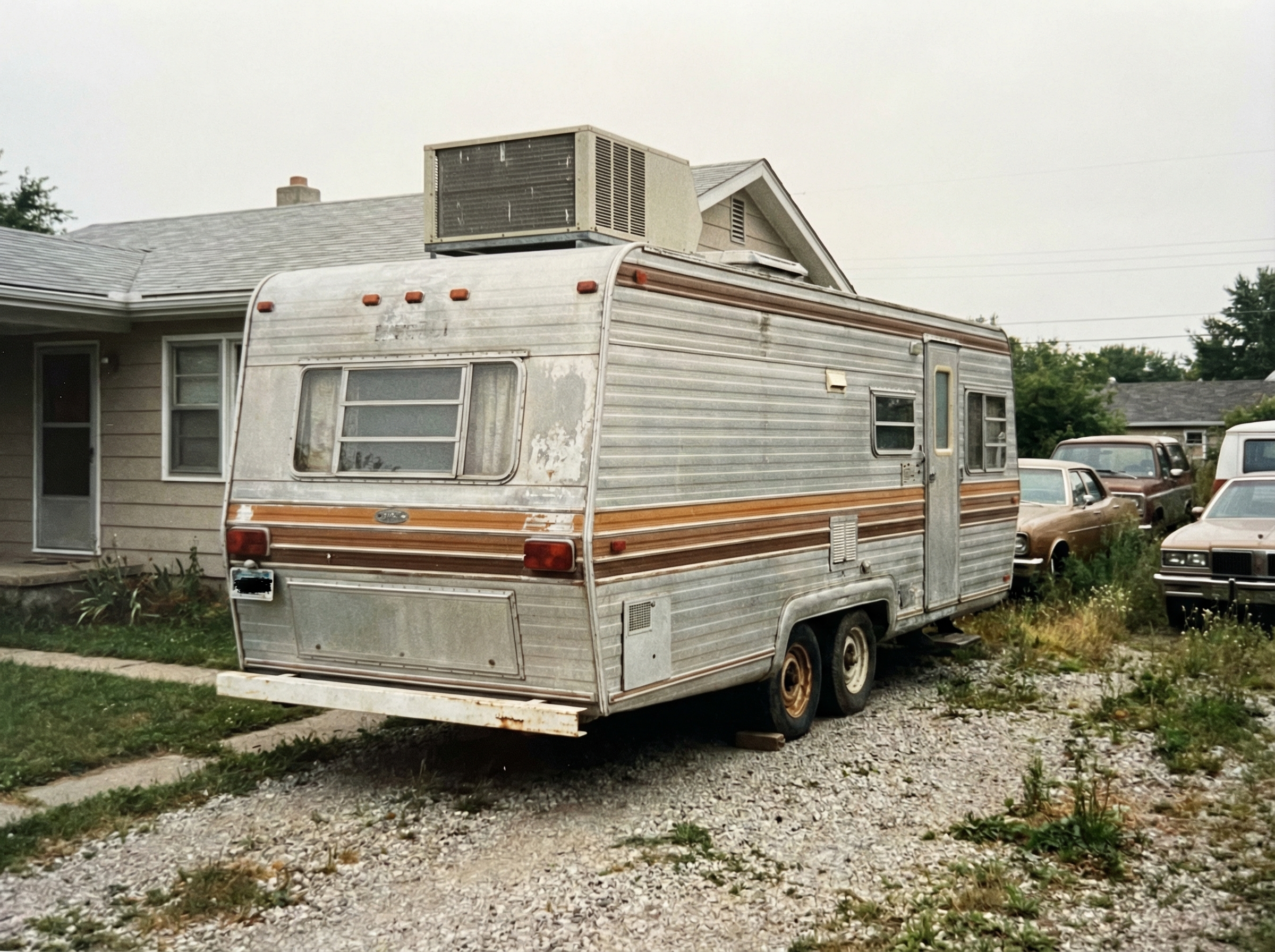 1980s and 1990s style travel trailer
