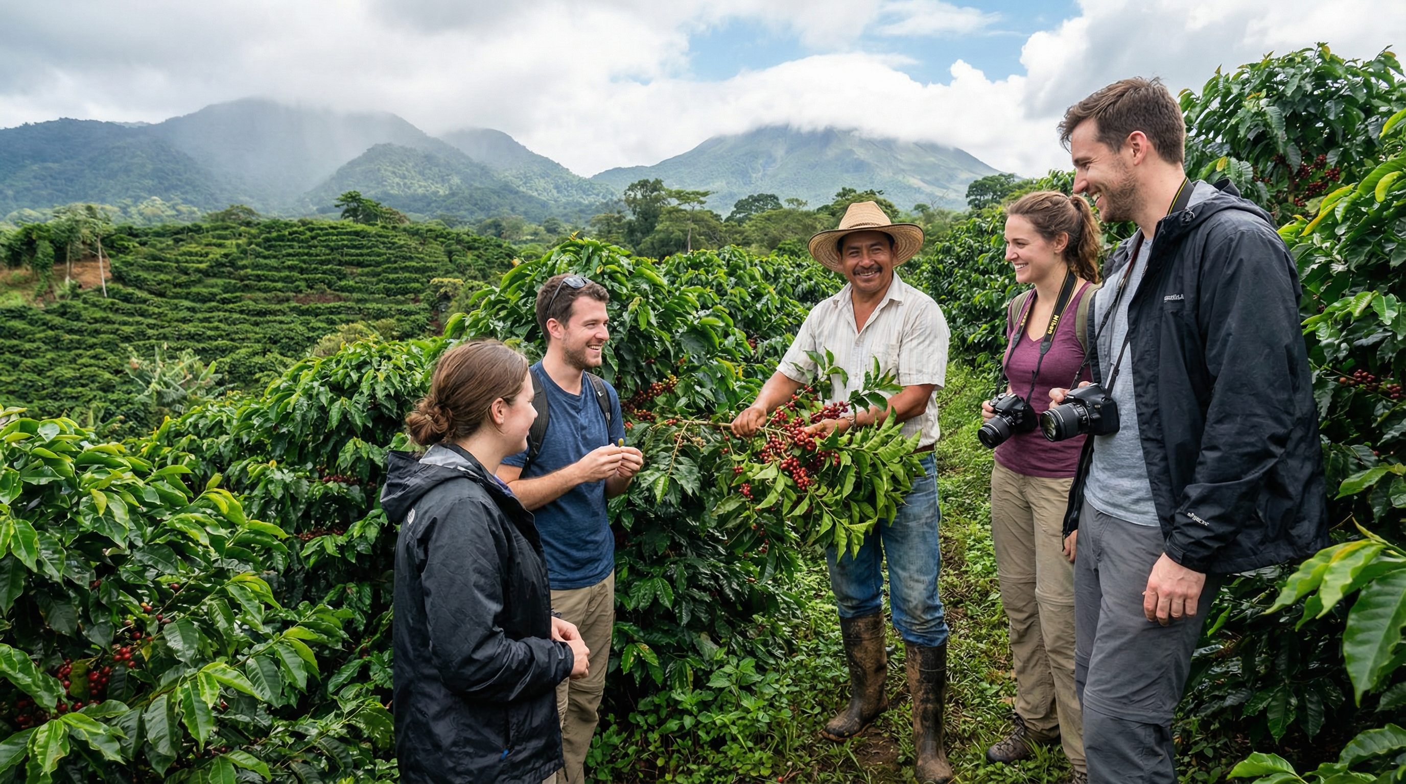 Costa Rica organic coffee farm tour