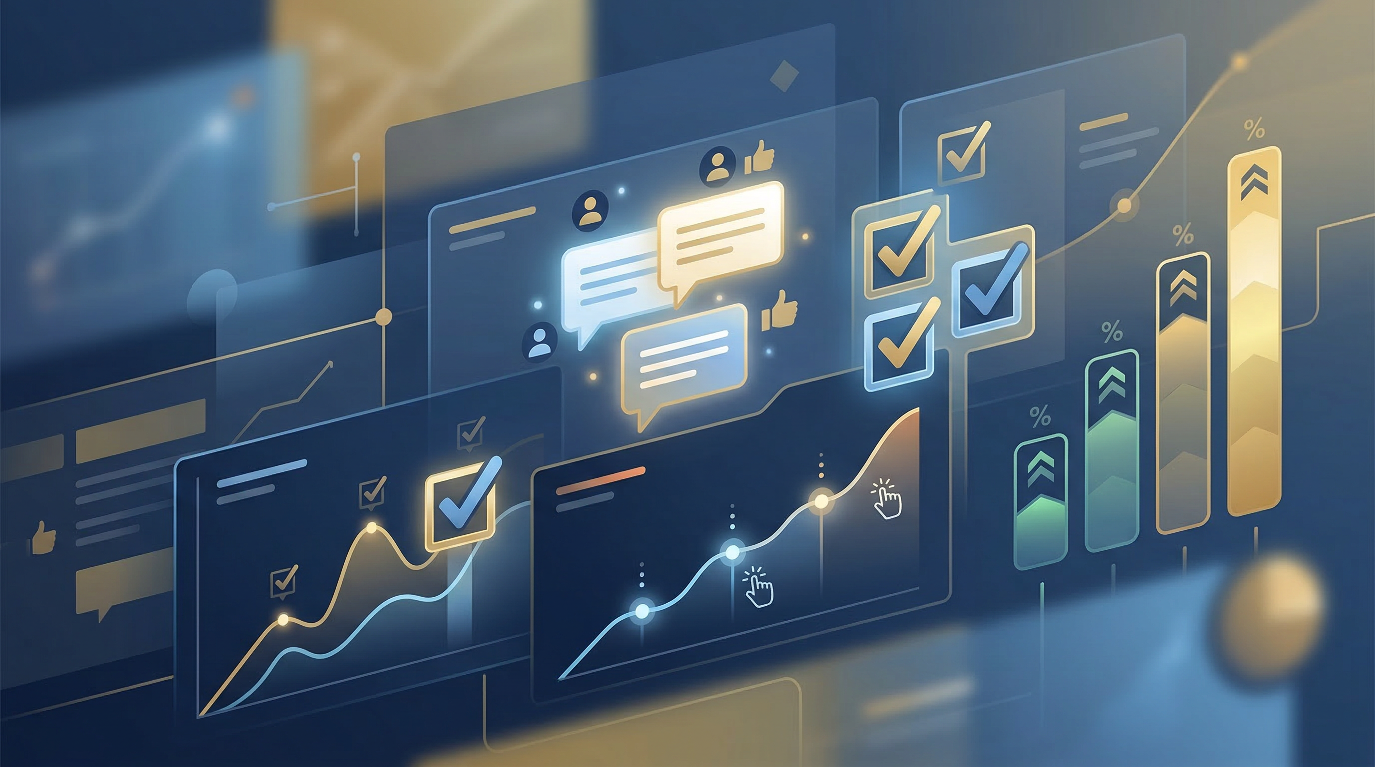 Proof image showing signal-building and feedback activity across online business platforms