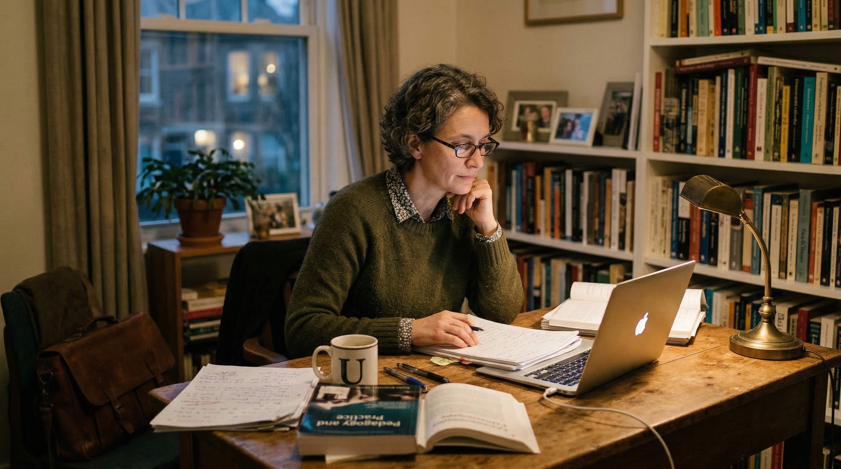 University instructor or adjunct reflecting on a more stable second income path