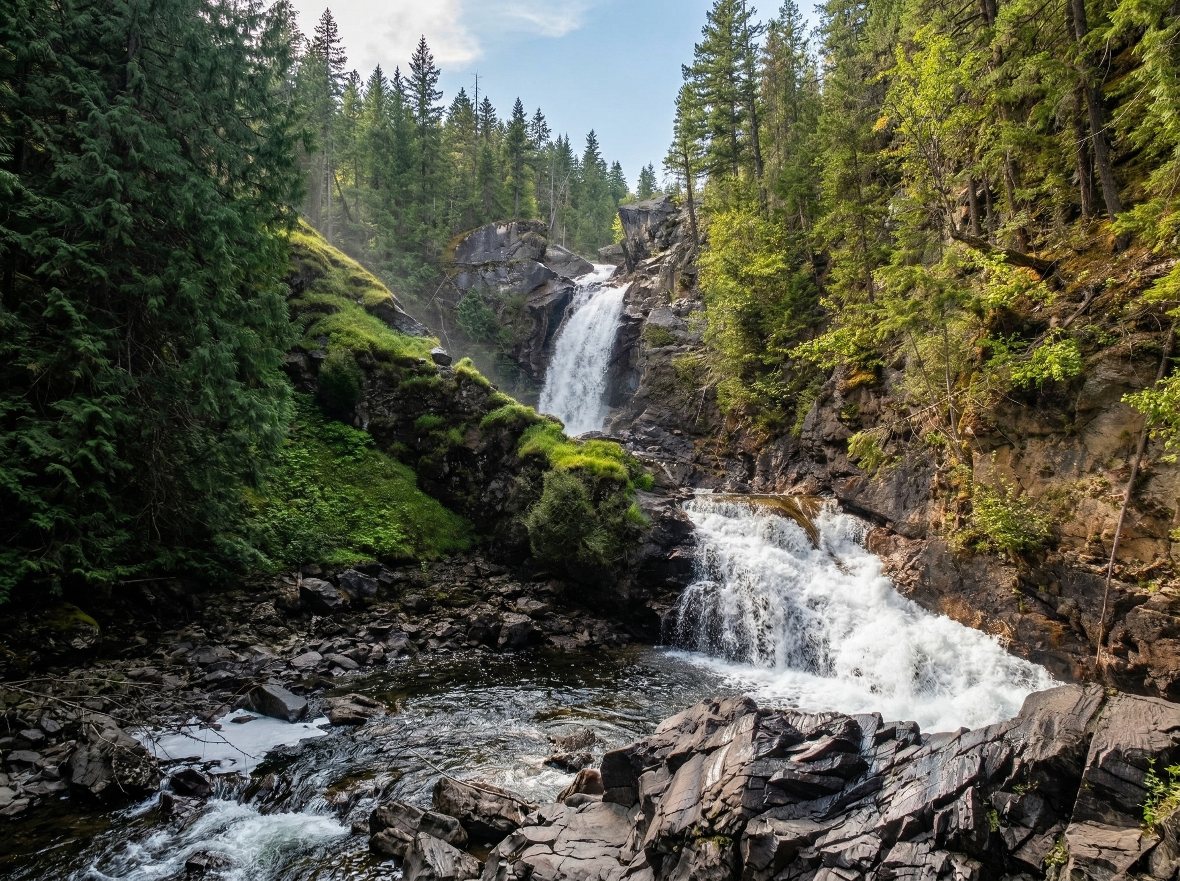 Natural stops near Seymour Arm BC
