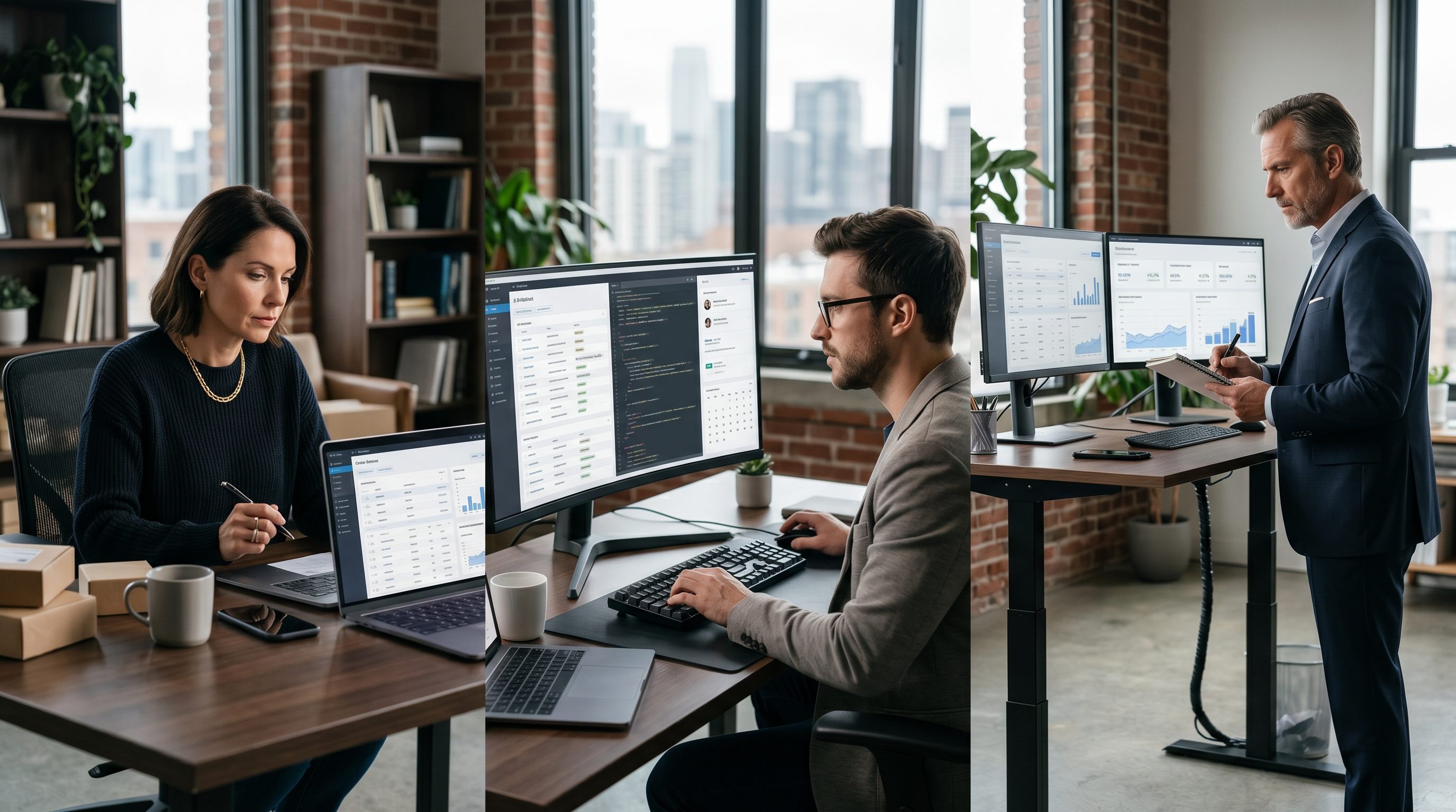 Ecommerce owner freelancer and business owner managing serious websites