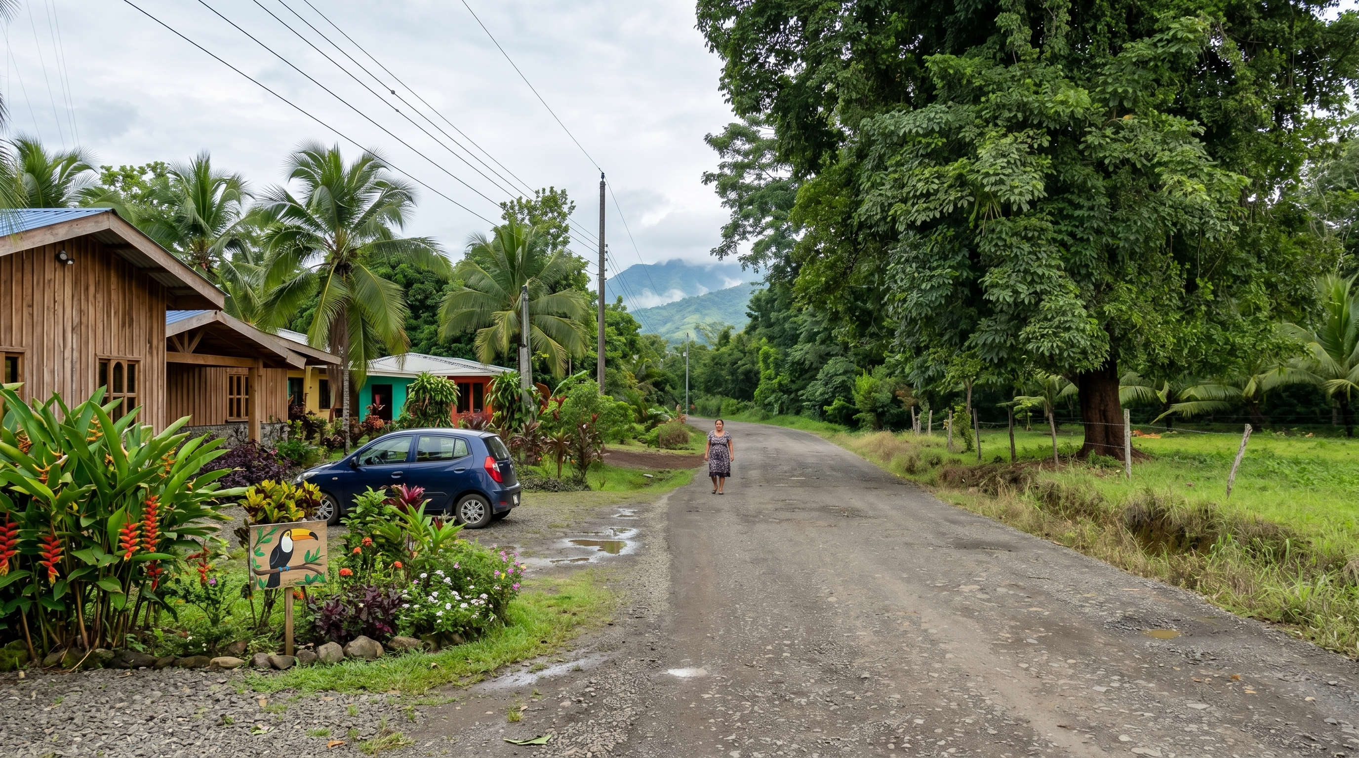 Quiet rural landscape near Upala Costa Rica