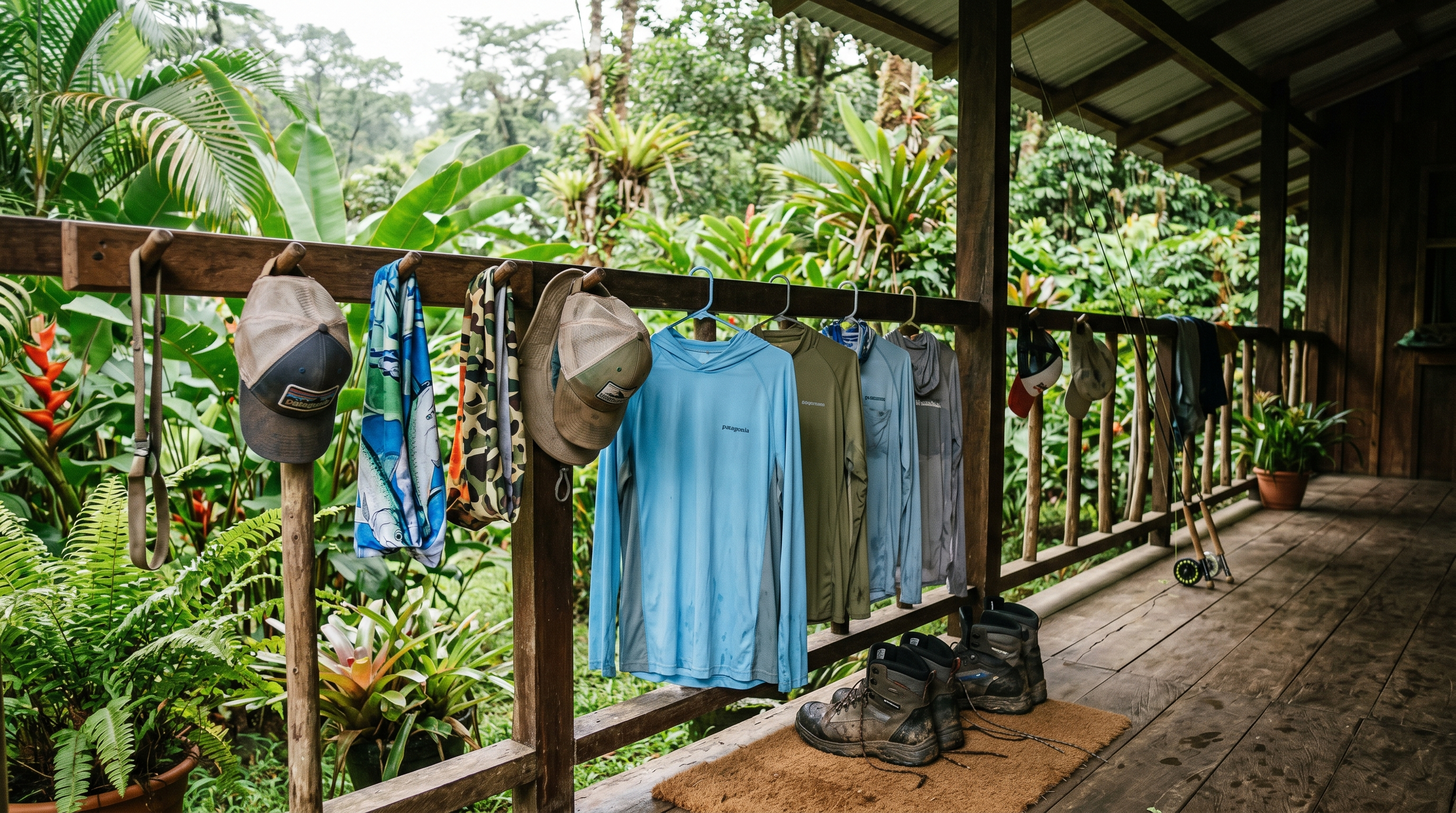 Tropical fly fishing clothing for Costa Rica river conditions