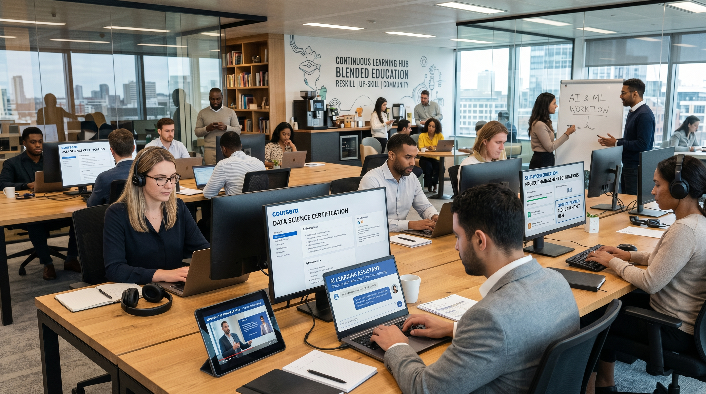 Modern online learning with courses AI tools and self paced education