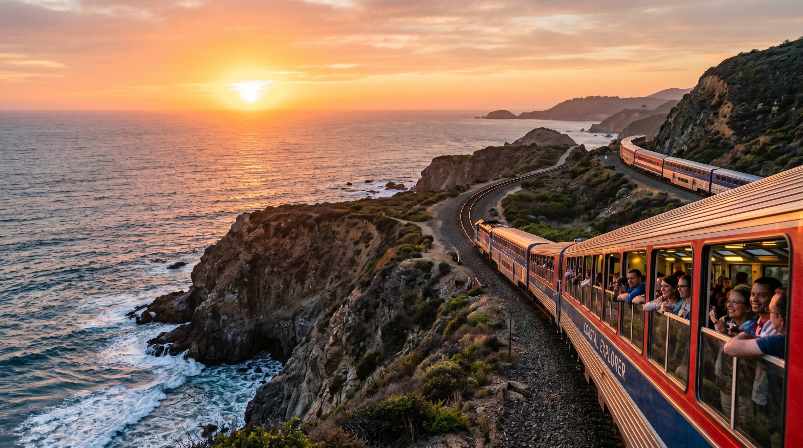 Modern high speed train in Asia