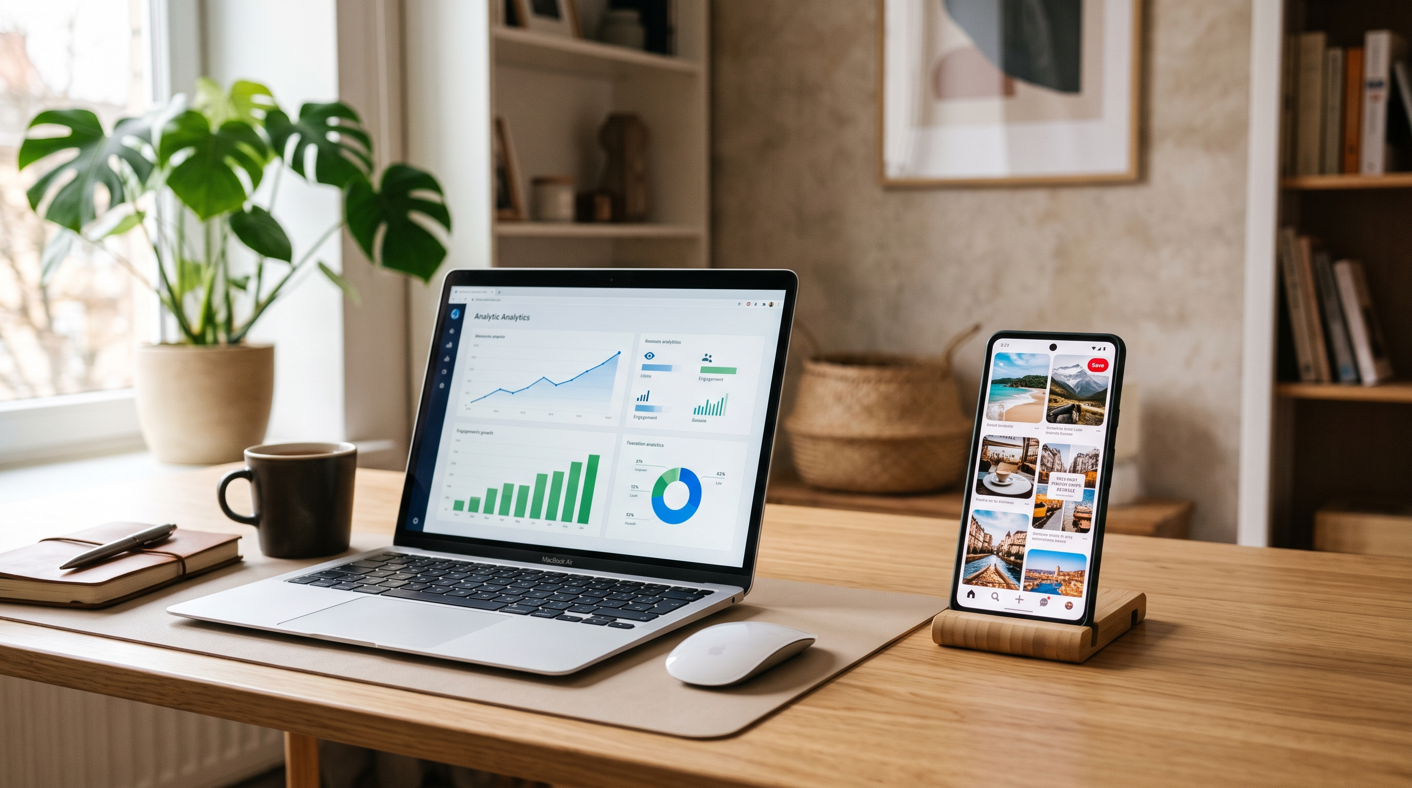 Organic traffic growth through analytics and Pinterest content strategy