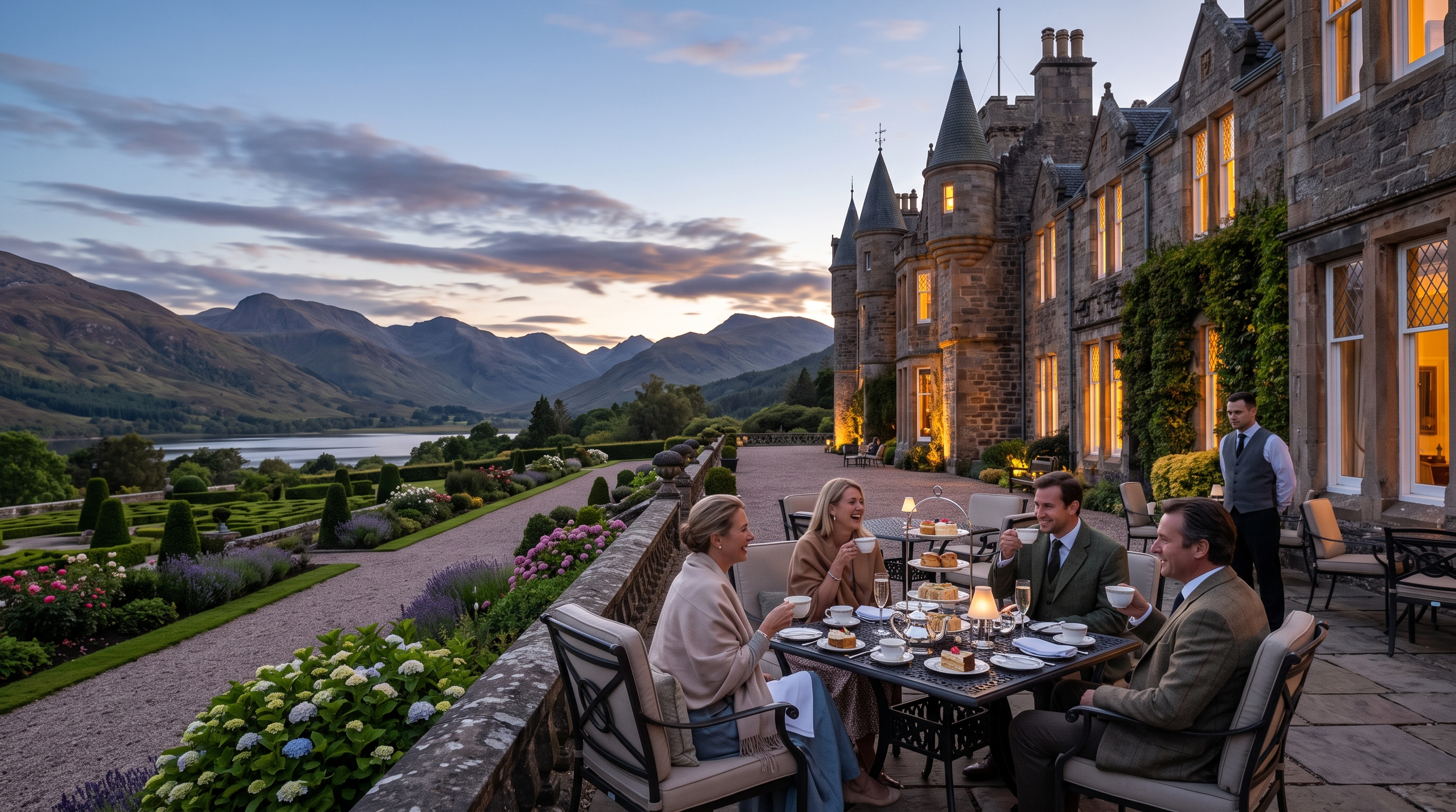 Scenic drive through the Scottish Highlands