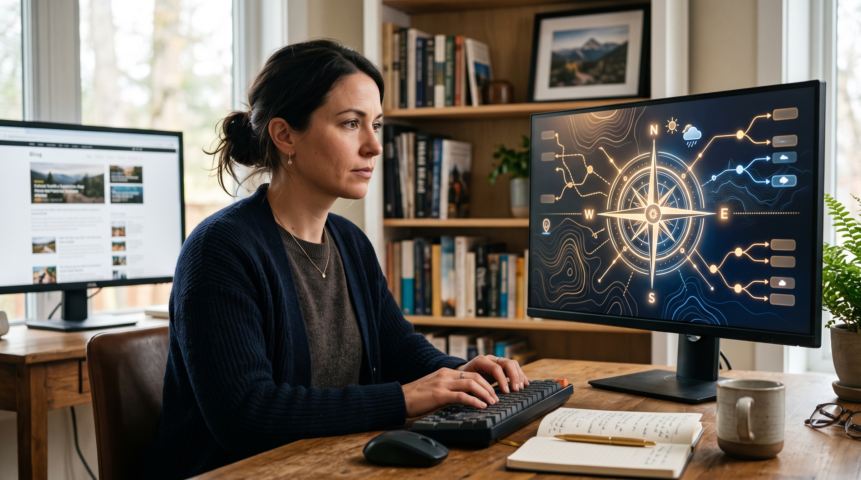 Website owner studying zero-click search trends and AI-driven search results