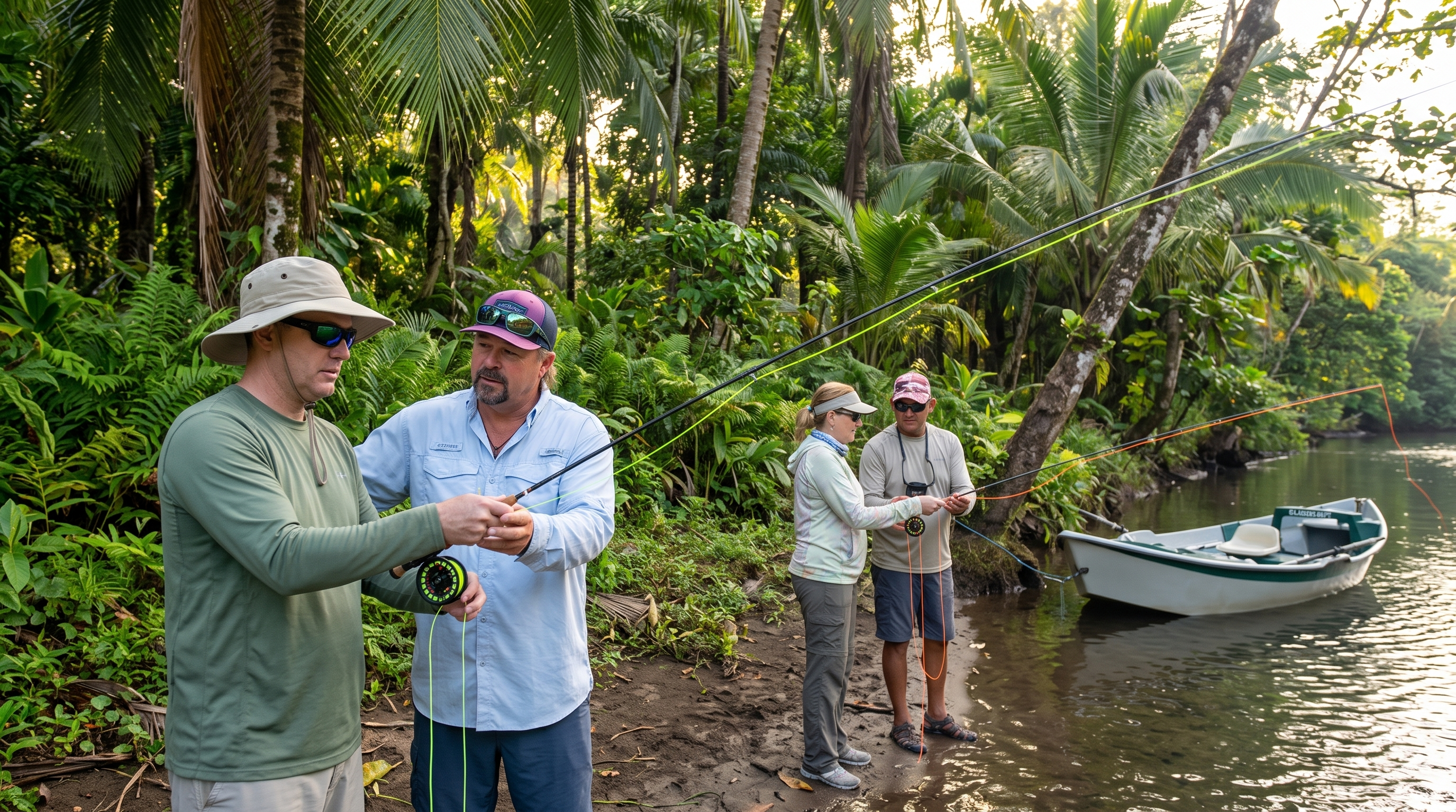 Machaca and guapote fly fishing on a tropical Costa Rica river