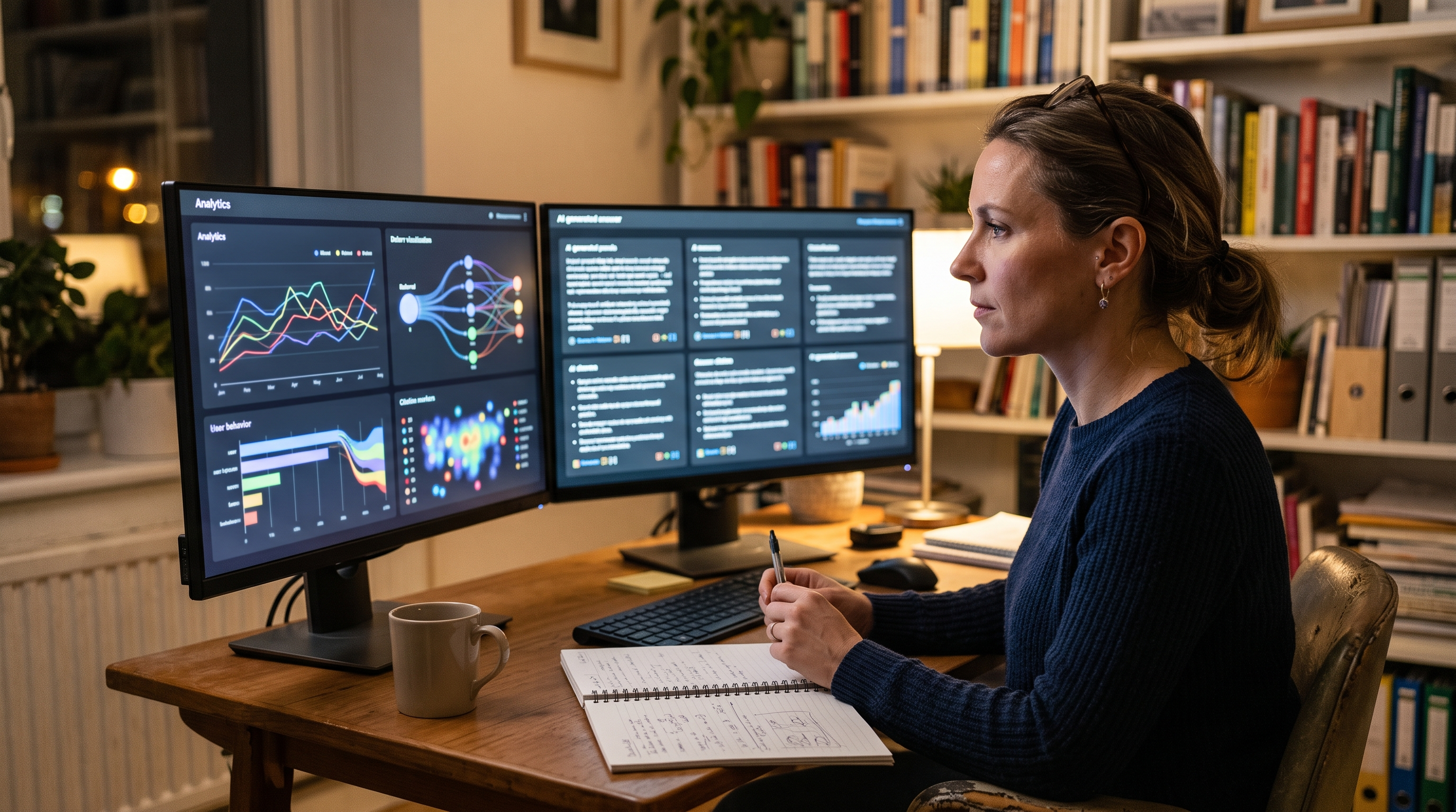 Small website owner recording AI citation test results without making growth claims