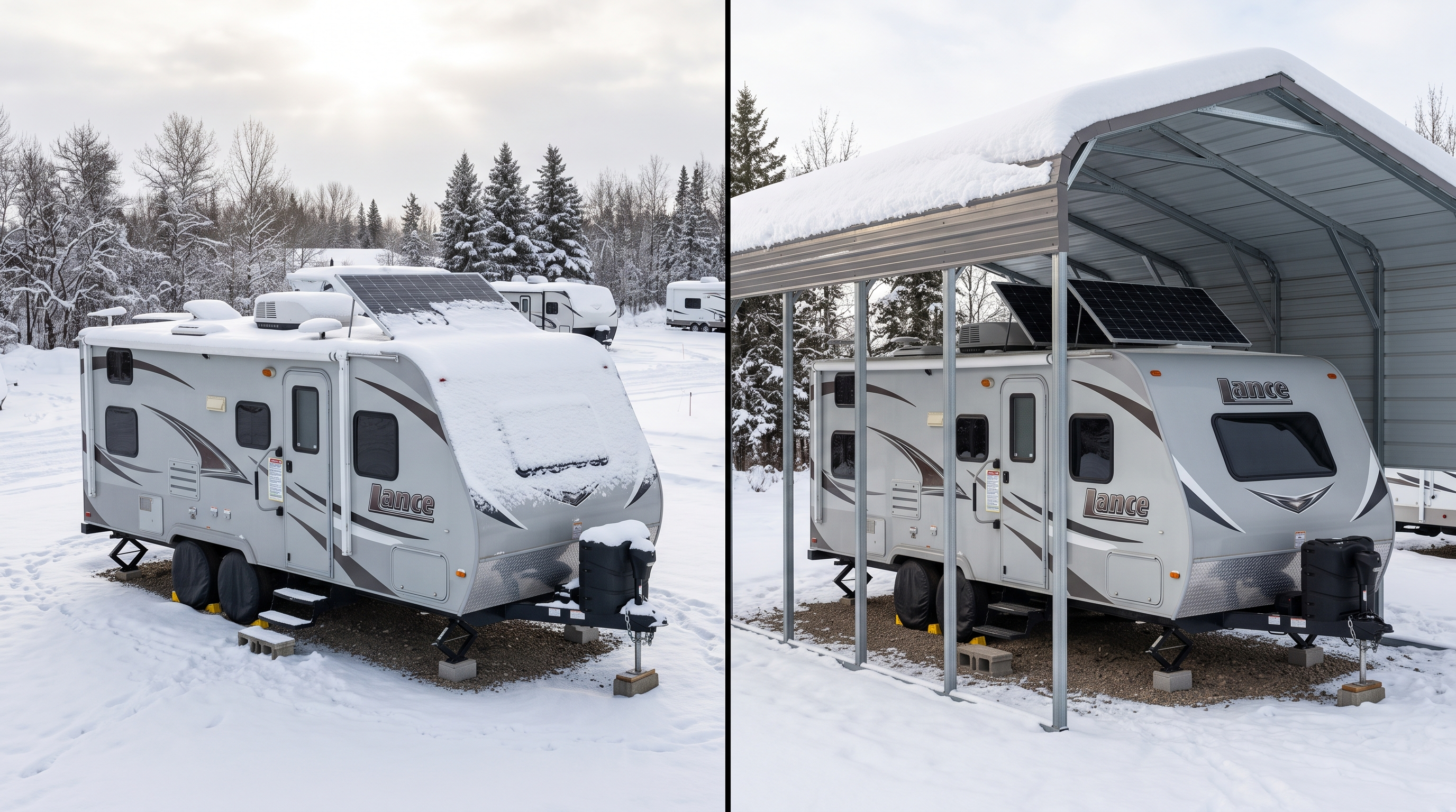 RV owner checking solar controller readings during careful spring recommissioning