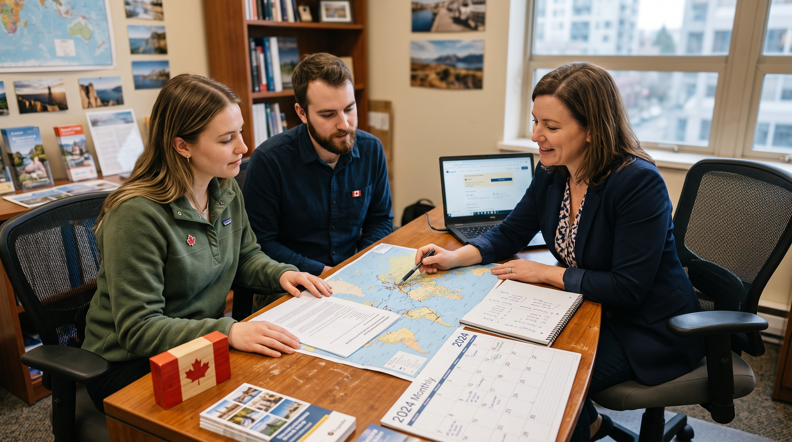 Couple combining independent travel planning with a booked local guided experience