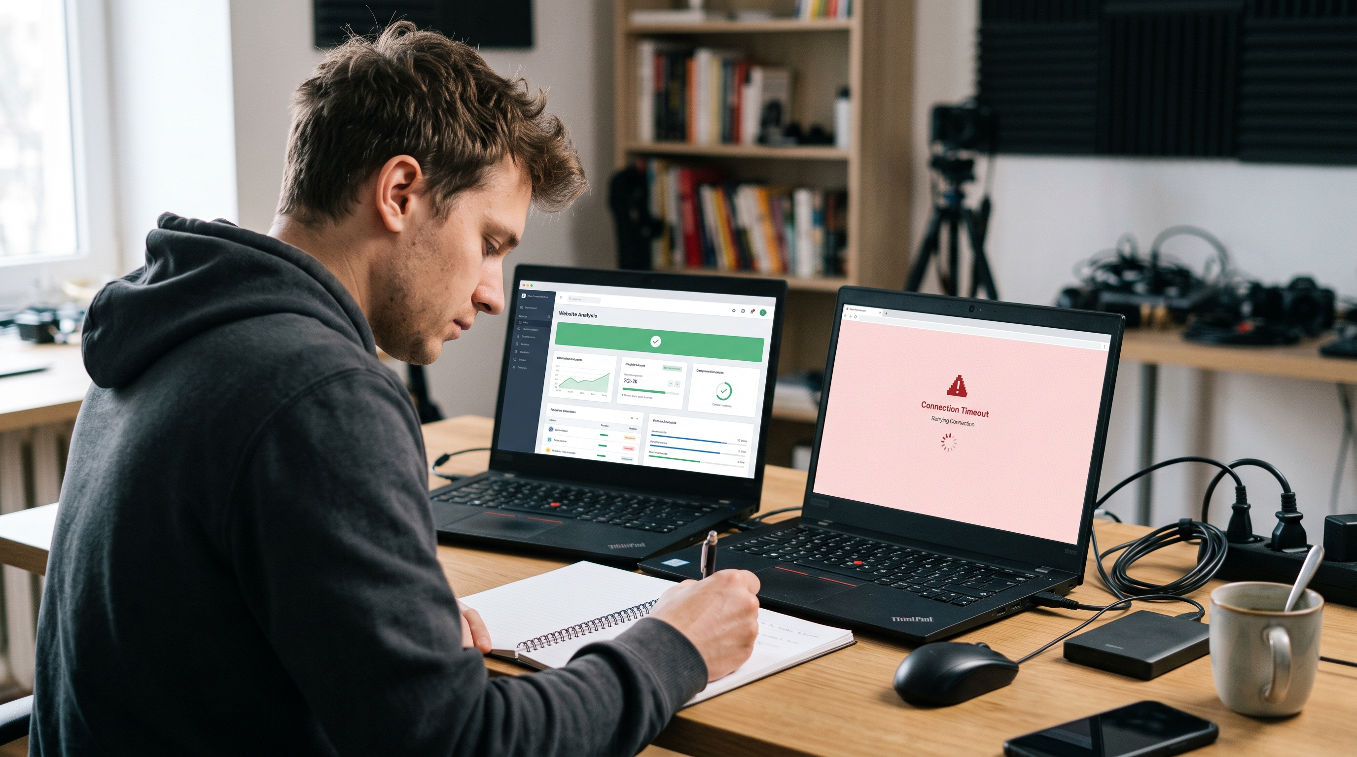 Website owner reviewing an AI-produced audit before approving changes