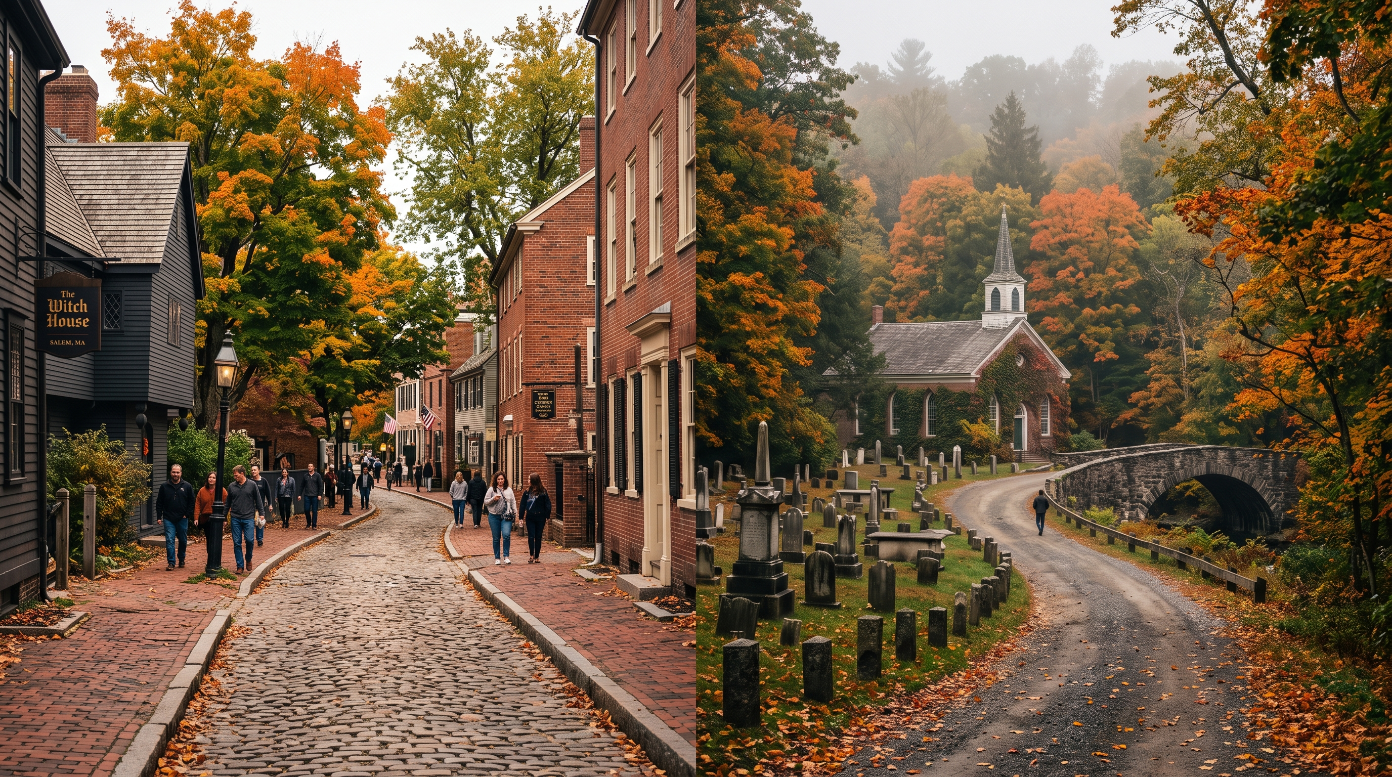 Salem versus Sleepy Hollow fall getaway comparison
