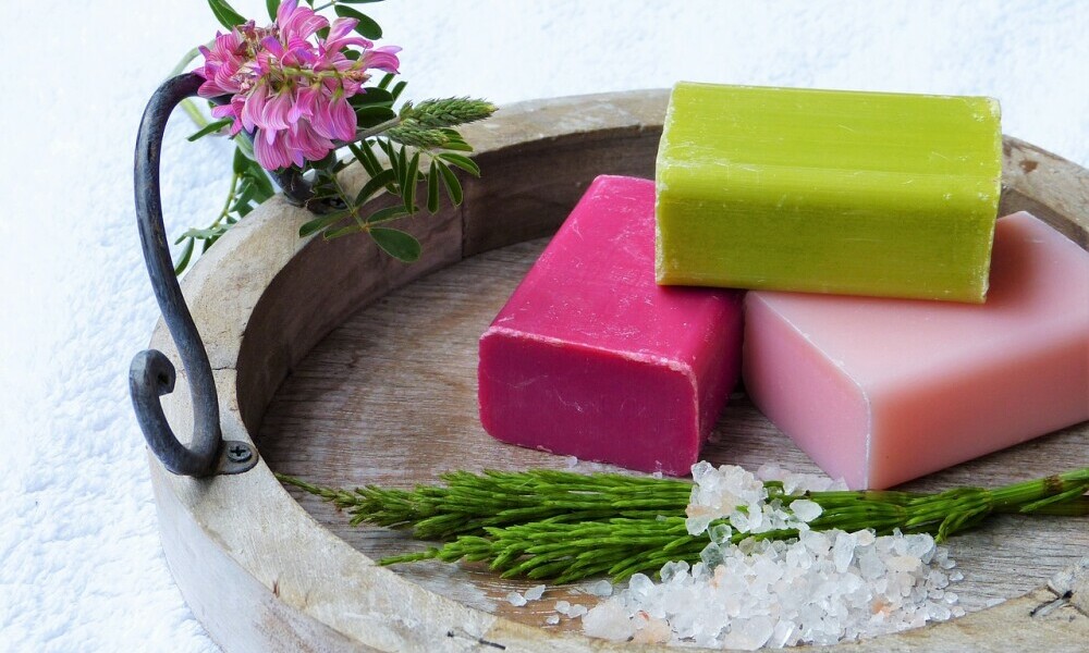 Natural Soaps on display