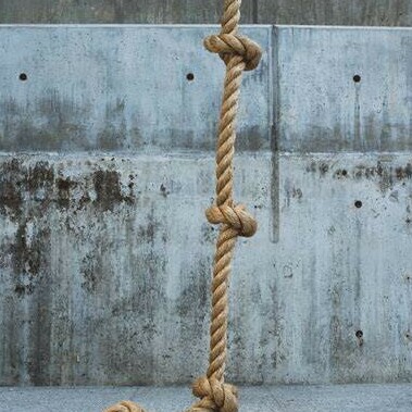 Knotted Rope Climbing Rope