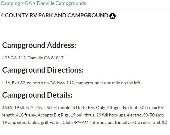 Allstays App example screenshot