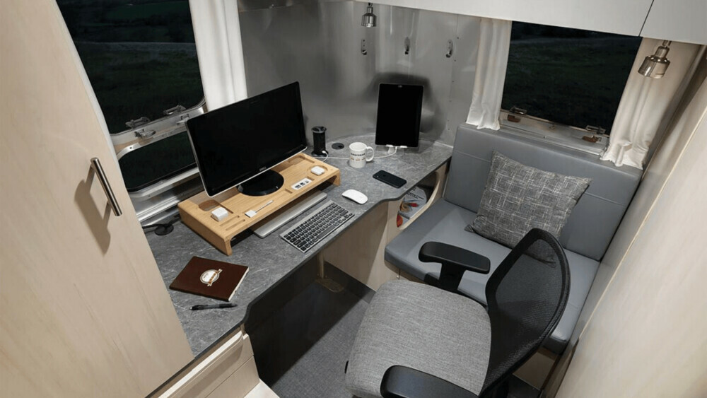 Airstream Office Setup