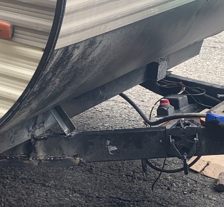 Completed repair of the first hitch colapse