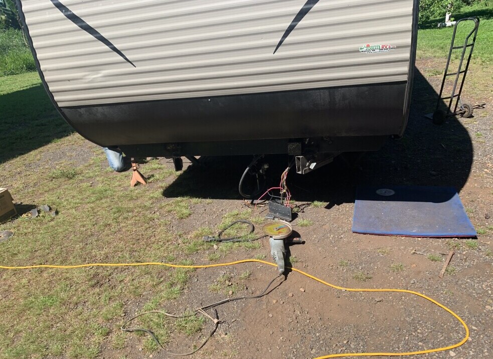 Hitch removed