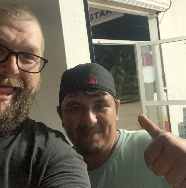 A local at our second night in Mexico