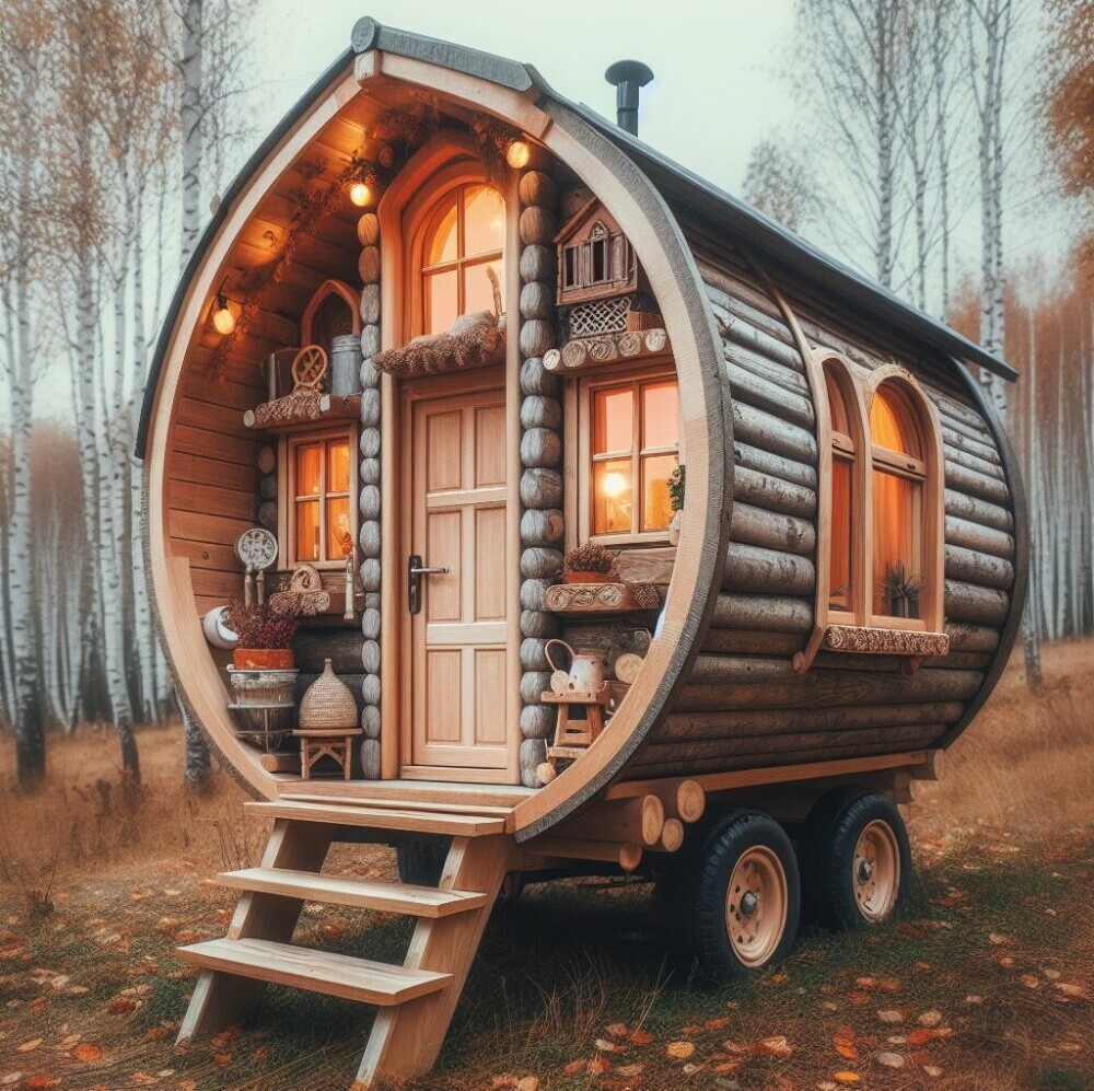 How to Build a Tiny home on a trailer - An AI image!