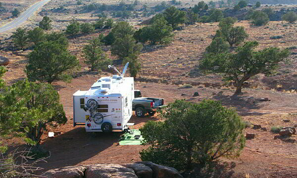 Boondocking setup in Arizona