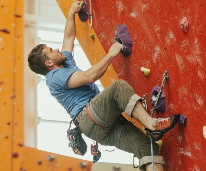 Rock climbing adventure instructor