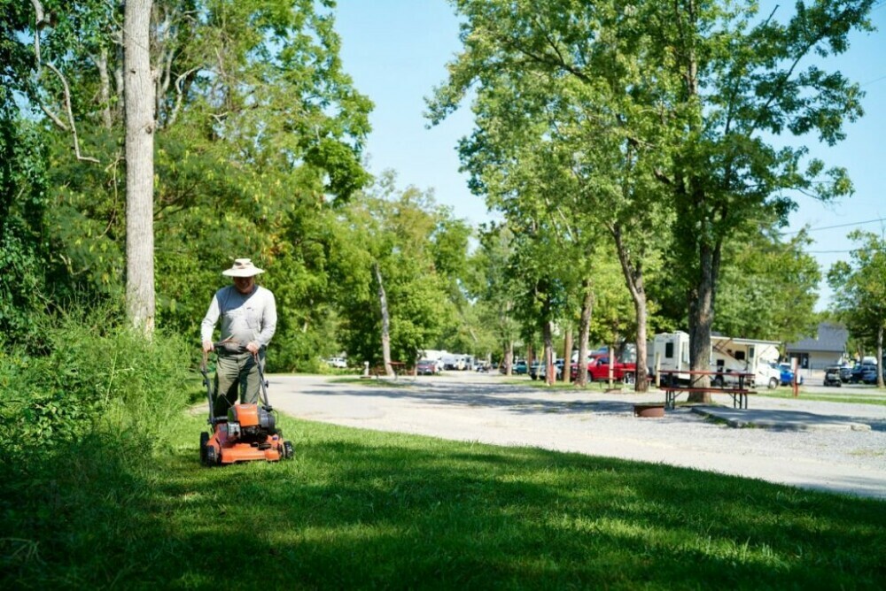 Claboughs Campground maintenance worker