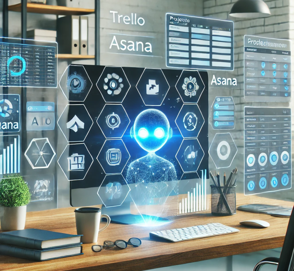AI showing tools like Trello