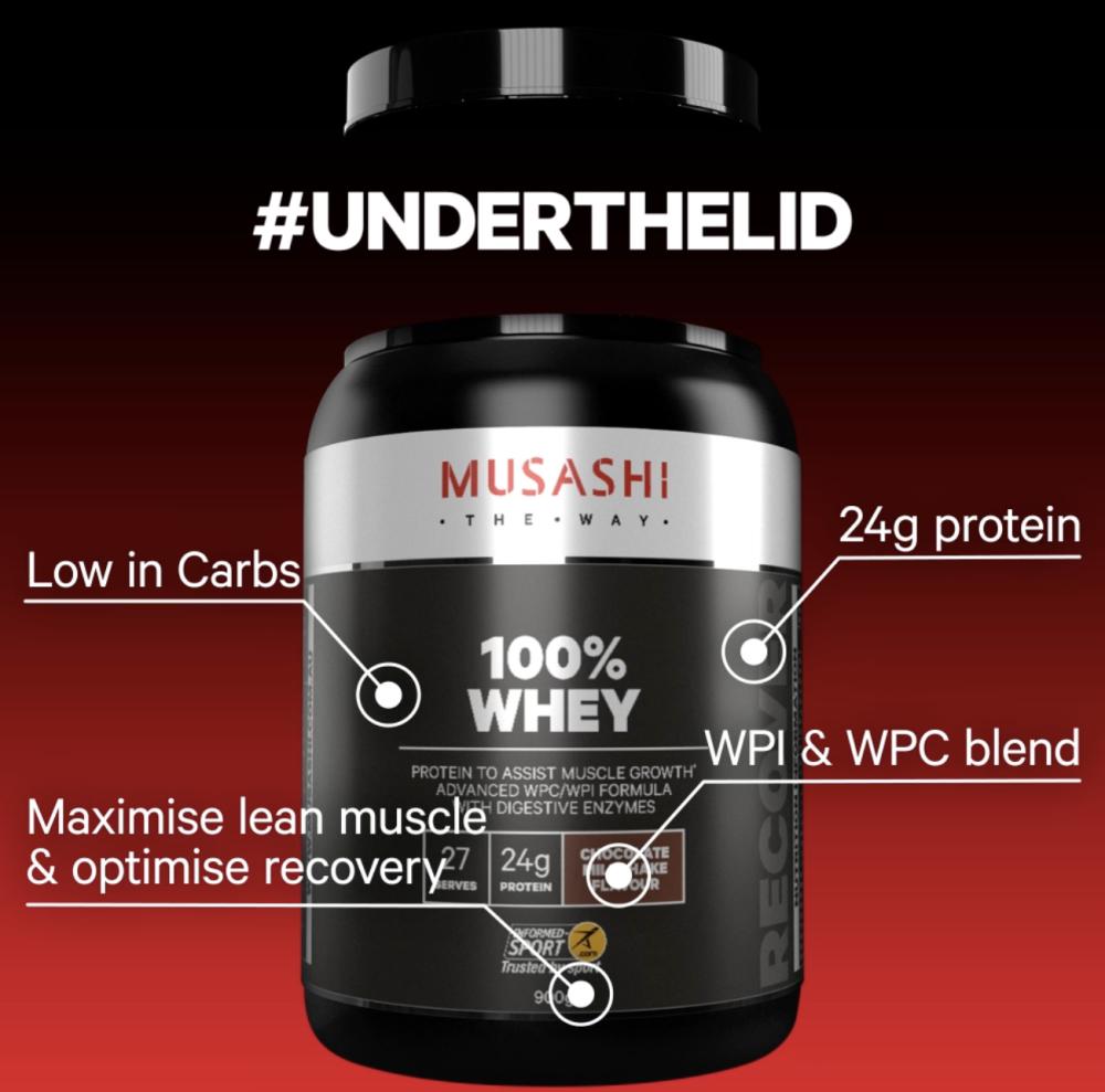 Musashi whey characteristics