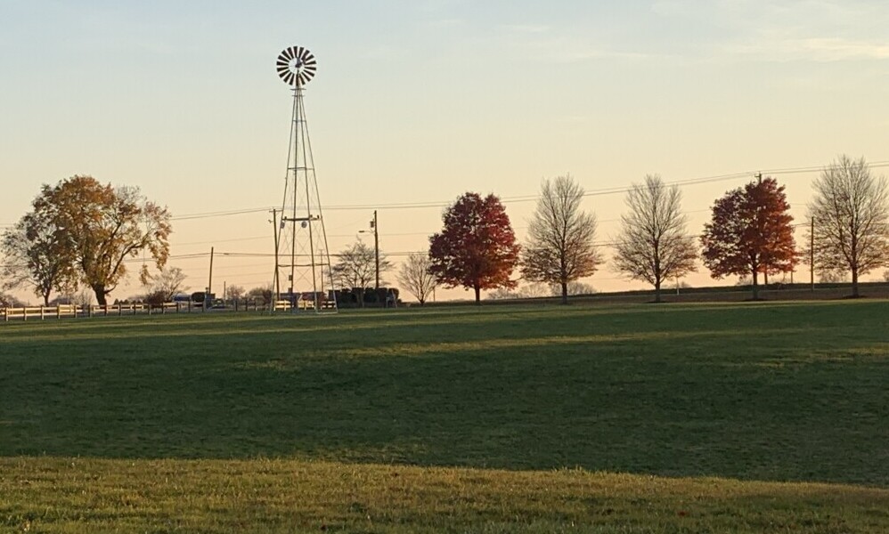 Fall landscape at four seasons family campground