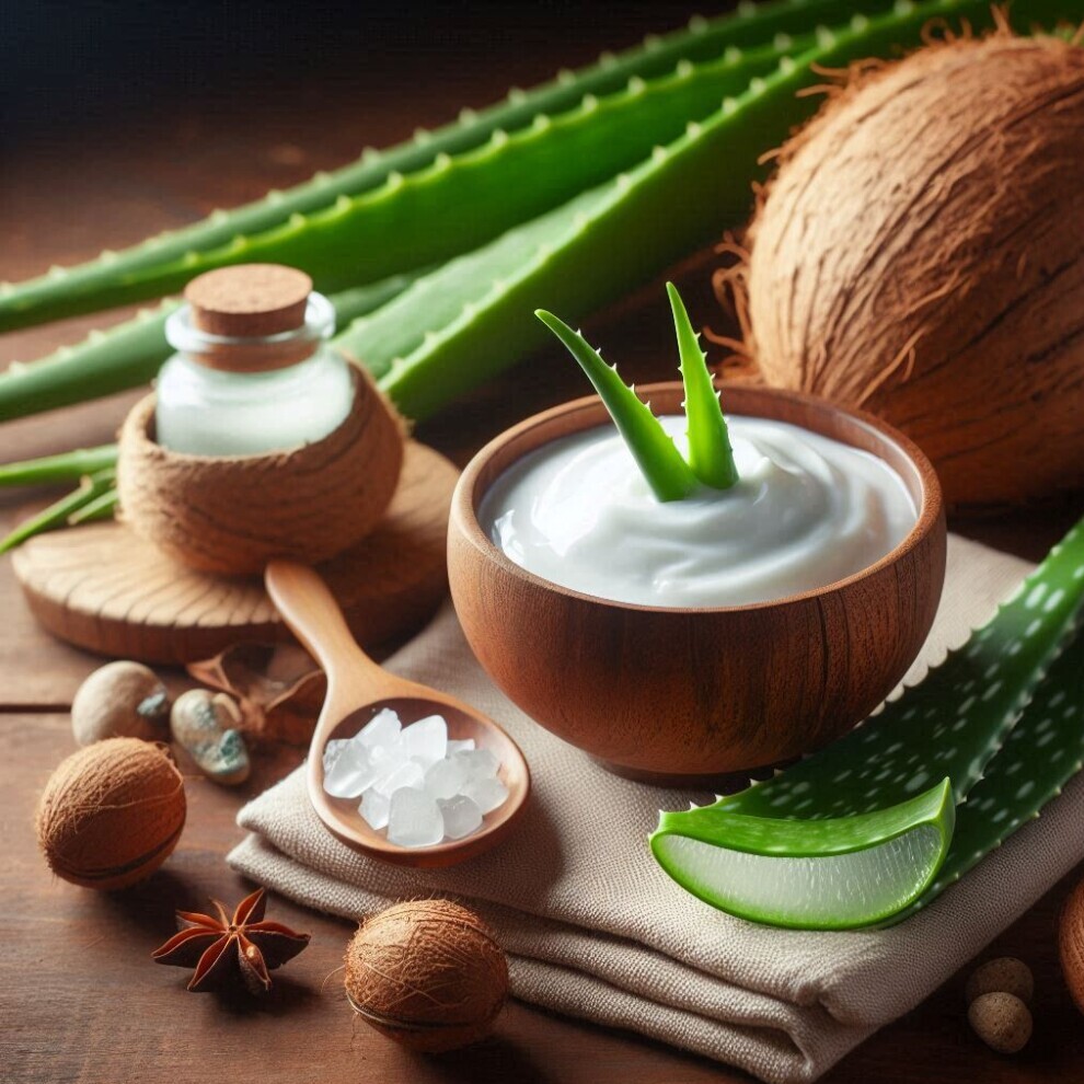 Coconut Oil and Aloe Vera Moisturizer, DIY Face Moisturizers