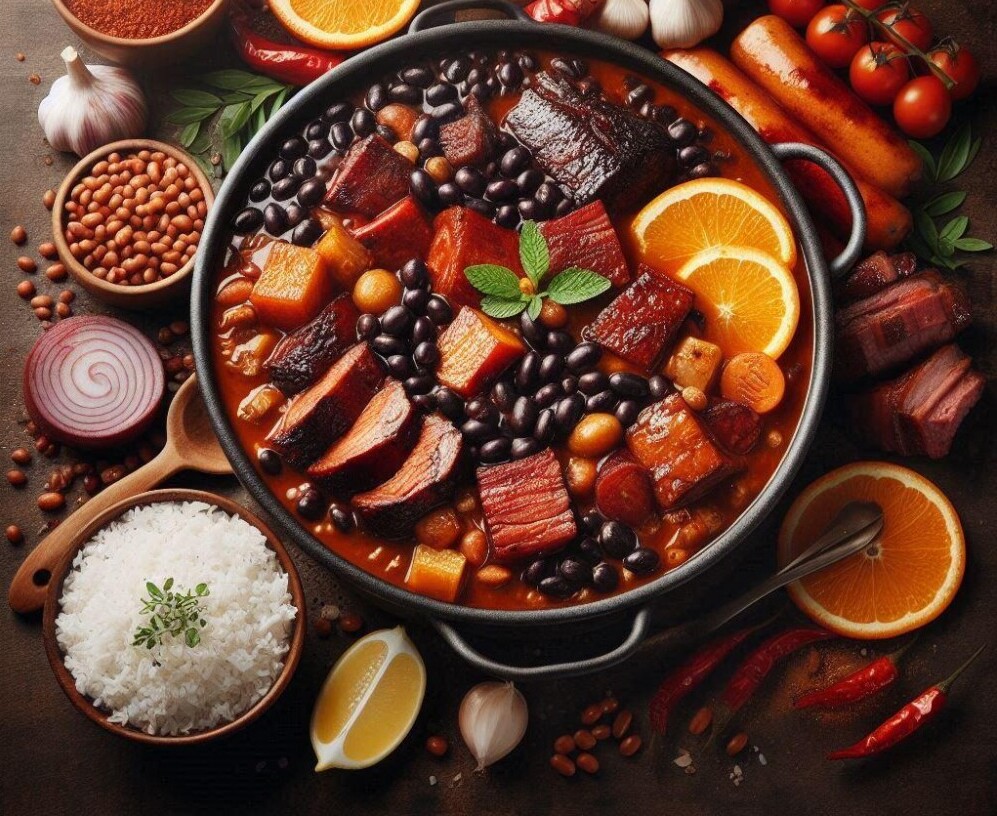 Brazilian Feijoada Black Bean Stew 