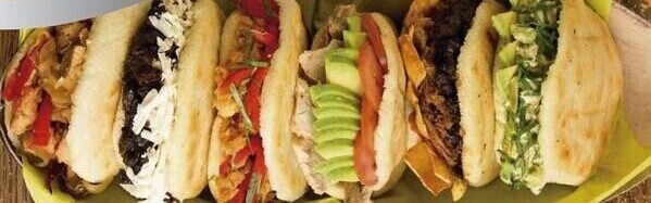 Arepas with different fillings 