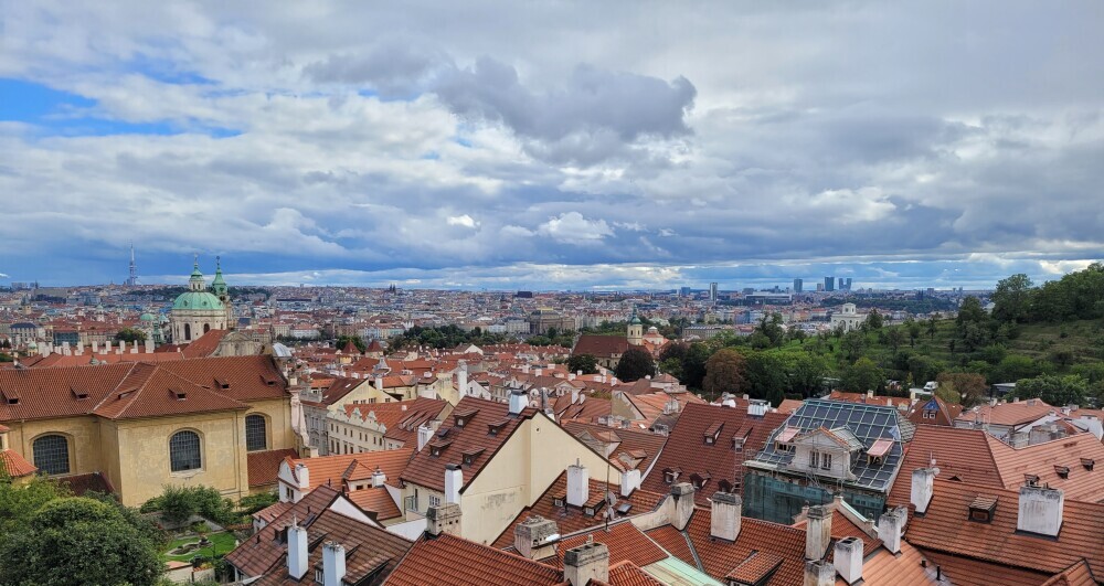 View of Prague from the castle precinct