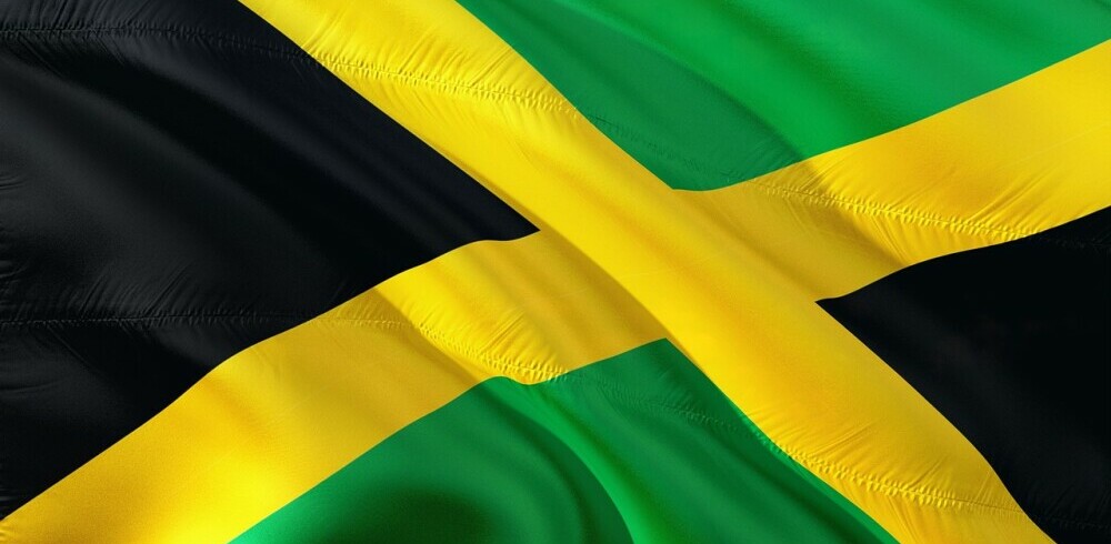 the Jamaican flag