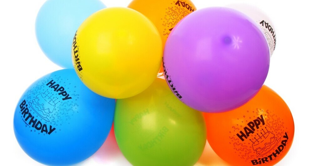 Birthday balloons. Happy birthday sister