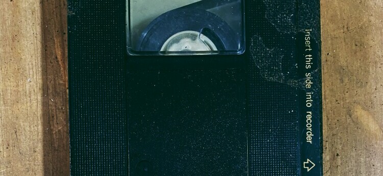 A video cassette tape