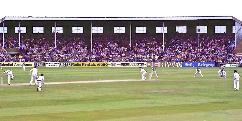 Cricket match at Old Trafford, Manchester