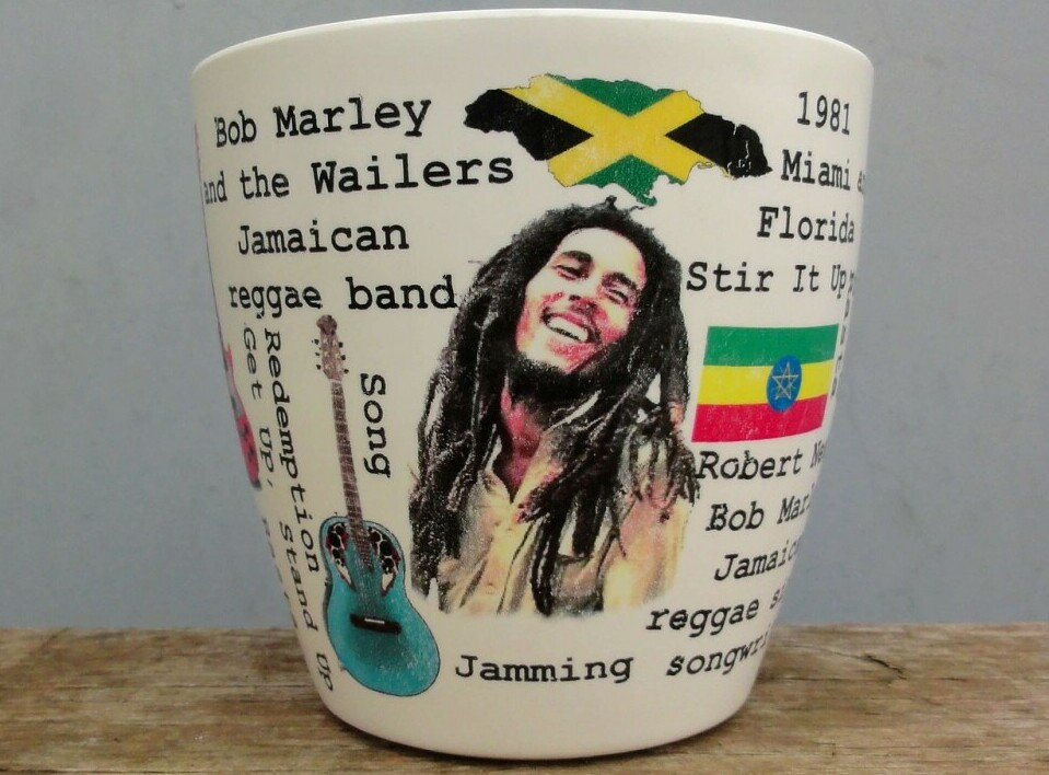 Bob Marley on a mug